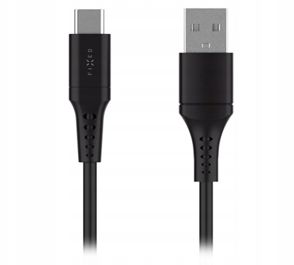 Picture of Kabel USB Fixed USB-A - USB-C 0.3 m Czarny (FIXDLS-AC03-BK)