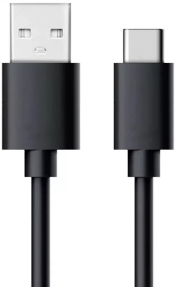 Изображение Kabel USB InLine USB-A - USB-C 0.5 m Czarny (U-35-00.5D)