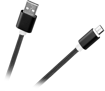 Picture of Kabel USB M-Life Kabel USB - micro USB M-Life nylon czarny 1m