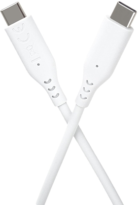 Attēls no Kabel USB PremiumCord PREMIUMCORD Kabel USB-C na USB-C, 60W, 480Mbps, silikonowy, biay, 1,5m