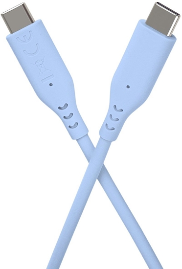 Picture of Kabel USB PremiumCord PREMIUMCORD Kabel USB-C na USB-C, 60W, 480Mbps, silikonowy, niebieski, 1,5m