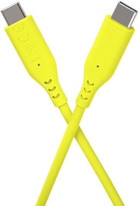 Attēls no Kabel USB PremiumCord PREMIUMCORD Kabel USB-C na USB-C, 60W, 480Mbps, silikonowy, óty, 1,5m