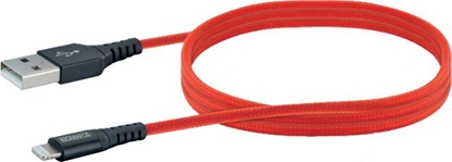 Изображение Kabel USB Schwaiger USB-A - Lightning 1.2 m Czerwony (LPRO410501)