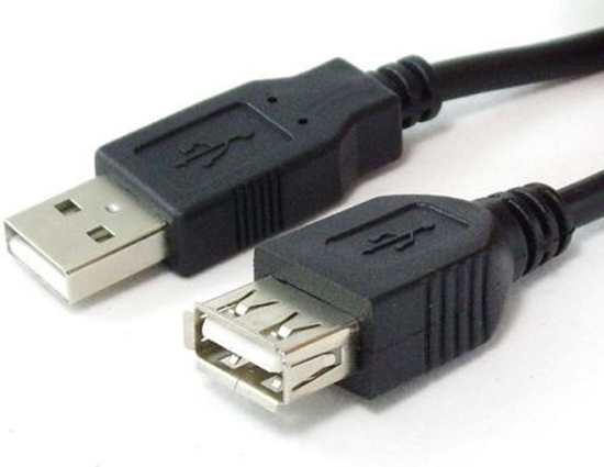 Picture of Kabel USB Sharkoon USB-A - USB-A 2 m Czarny (4044951015412)