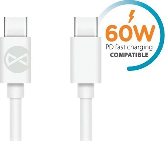Picture of Kabel USB TelForceOne USB-C - USB-C 1 m Biay (8_2264832)