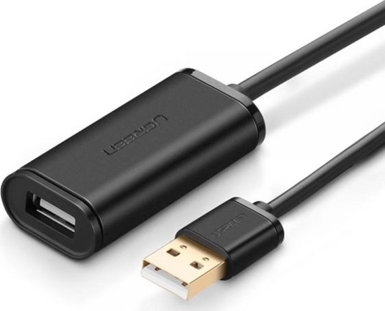 Изображение Kabel USB Ugreen USB-A - USB-A 15 m Czarny (UGR405BLK)