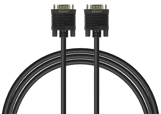 Изображение Kabel VGA (M )- VGA (M) ekranowany 2 feryty CL-202