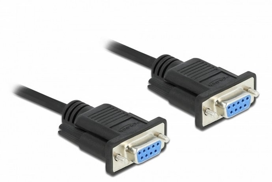 Picture of Kabelis  RS-232 Sub-D9 F/F 3 m null modem, Delock
