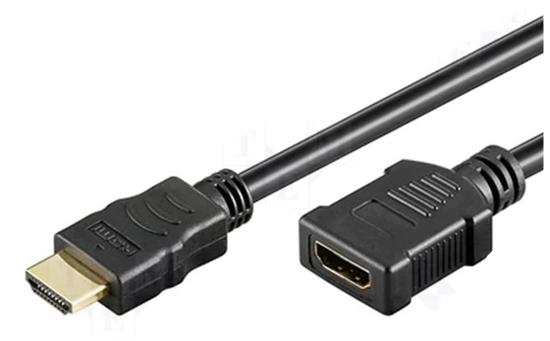 Picture of Kabelis | HDMI 1.4 | HDMI ligzda, HDMI spraudnis | 1 m | melns