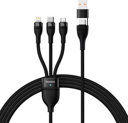 Attēls no Kabelis Baseus USB+Type C+Lightning+ micro USB 100 W