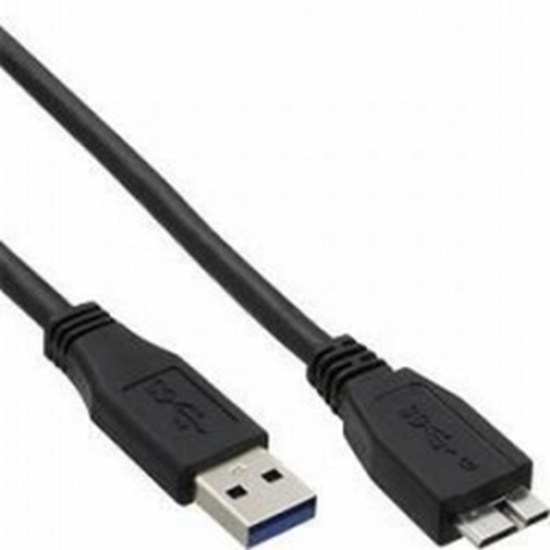 Picture of Kabelis Brackton USB Male - MicroUSB Male 3.0 2m Black
