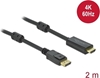 Picture of Kabelis DP1.2 uz HDMI 4K 60 HZ , aktīvs, 2m, Delock