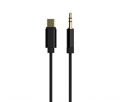 Attēls no Kabelis Gembird USB type-C Male - 3.5 mm Female 1.5m Black
