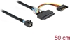 Picture of Kabelis SFF-8643 M > U.2 SFF-8639 M + SATA barošanas konektors, 50cm, Delock