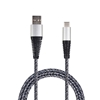 Изображение Kabelis USB3.1  TypeA-TypeC, nylon, 1.0m, sudraba, 2GO