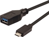 Picture of Kabelis USB3.2Gen1, C-A, M/F, OTG, black, 0.15m