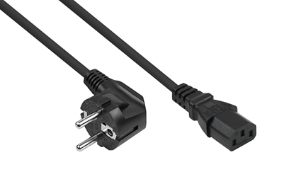 Изображение Kabelmeister SK1430-S005 kabel zasilajce Czarny 0,5 m IEC C14 IEC C13