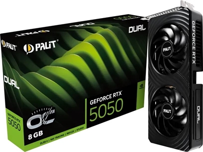 Attēls no Karta graficzna Palit GeForce RTX 5050 Dual OC 8GB GDDR6 DLSS4 (NE65050S19P1-GB2070D)
