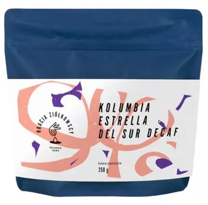 Attēls no Kawa ziarnista Bracia Ziókowscy Bracia Ziókowscy - kawa ziarnista bezkofeinowa Kolumbia Estrella del Sur Washed Sugarcane Decaf Filter 250 g