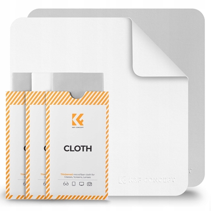 Attēls no Kf 3x ciereczka Mikrofibra 30x30cm 200gsm Do Optyki Aparatu Obiektywu Ekranu / Kf08.088