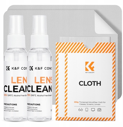 Attēls no Kf 4w1 Zestaw Do Czyszczenia Ekranu Monitora Lcd 2x Pyn 60 Ml + 2x ciereczka / Kf08.091