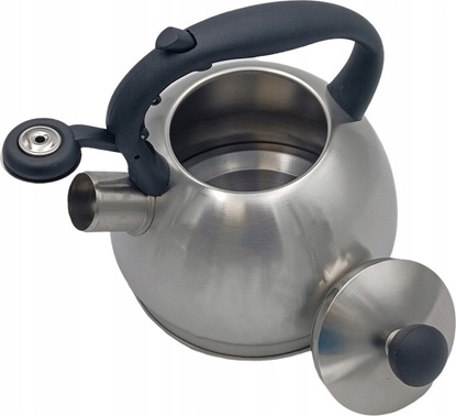 Attēls no KingHoff Czajnik z gwizdkiem Krisberg KR 2600 tradycyjny 2 litry indukcyjny srebrny