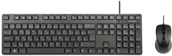 Изображение Klawiatura + mysz Targus Zestaw klawiatury i myszy kombinacja full size USB QWERTY GB czarny