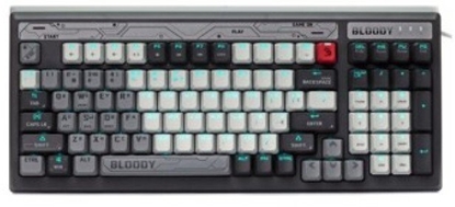 Attēls no Klawiatura A4Tech A4tech Bloody B950 podwietlana mechaniczna gamingowa klawiatura RGB, Brown Switch, USB, CZ, szary