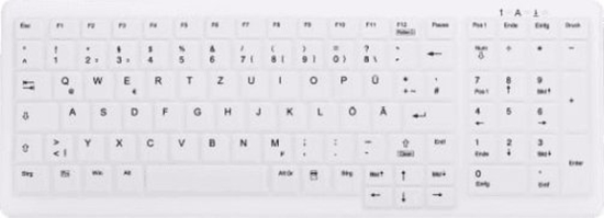 Изображение Klawiatura Cherry CHERRY ACTIVE KEY MTA AK-C7000 Wechselmembran DE-Layout weiß