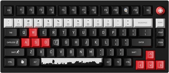 Picture of Klawiatura Keychron DayZ Special Edition Gateron Double-Rail Magnetic Nebula (P1H-M1P-DZ)