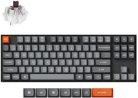 Изображение Klawiatura Keychron K8 Max QMK Hot-Swap Keychron Super Brown (K8M-H3)