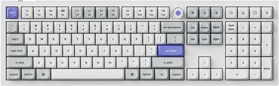 Picture of Klawiatura Keychron Q6 HE 8K Keychron Lime Magnetic Switch (Q6HW-P1)