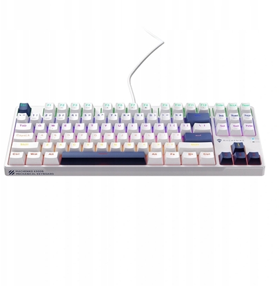 Attēls no Klawiatura Klawiatura gamingowa Machenike K500B-B87 przewodowa mechaniczna podwietlana Red Switch - biaa