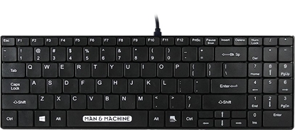 Attēls no Klawiatura Man&Machine It's Cool Keyboard niskoprofilowa klawiatura (czarna)