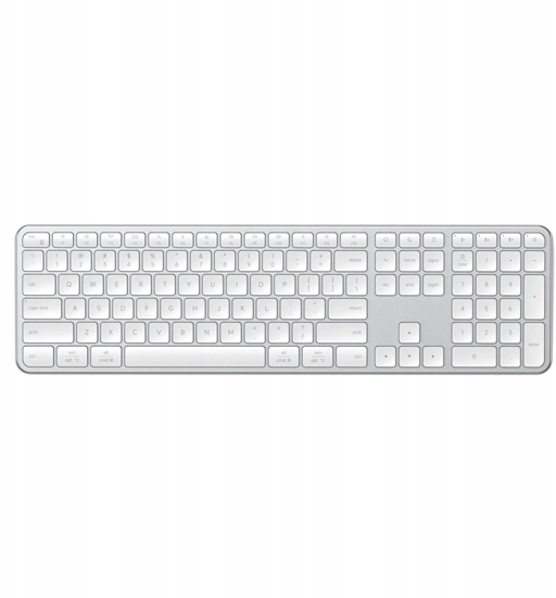 Picture of Klawiatura Satechi Klawiatura bezprzewodowa Satechi Slim EX3 Bluetooth do trzech urzdze z przecznikiem trybu Mac/Windows (silver)