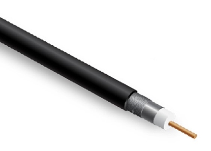 Attēls no Koaksiālais kabelis, PRO BASE, RG6U, mitrumizturīgs ar želeju, 100m