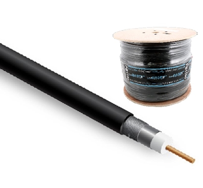 Attēls no Koaksiālais kabelis, PRO BASE, RG6U, mitrumizturīgs ar želeju, 305m