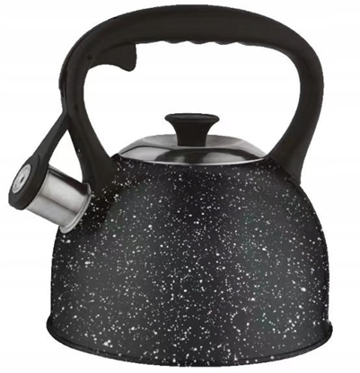 Attēls no KRISBERG Czajnik stalowy na gaz 2.5L, indukcja, czarny, KRISBERG KS-2593