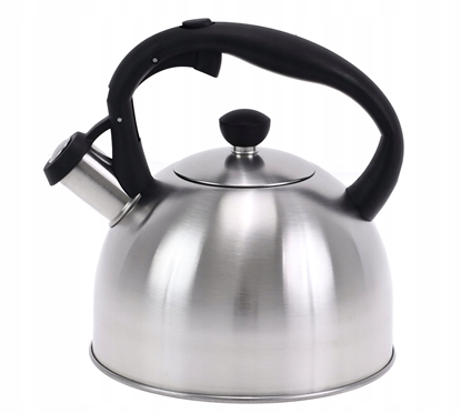 Attēls no KRISBERG Czajnik stalowy na gaz 2.5L, indukcja, srebrny, KRISBERG KS-2594