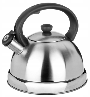 Attēls no KRISBERG Czajnik stalowy na gaz 2.7L, indukcja, srebrny, KRISBERG KS-2695