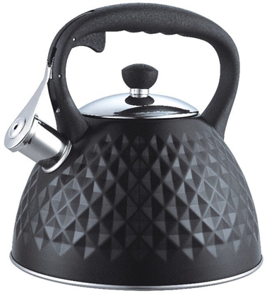 Attēls no KRISBERG Czajnik stalowy na gaz 3.0L, indukcja, czarny, KRISBERG KS-2588