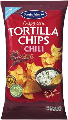 Attēls no Kukurūzas čipsi ar čili 475g, Santa Maria