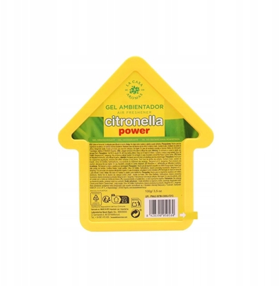Attēls no LA CASA DE LOS AROMAS_Citronella Power odwieacz w elu o zapachu Trawy Cytrynowej 100g