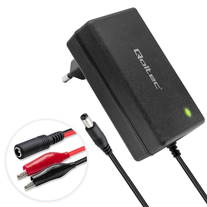 Attēls no Ładowarka do akumulatora AGM GEL | Prostownik 12V | 2A | 24W |   5.5x2.1 | kabel 1.8m 