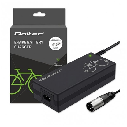 Attēls no Ładowarka do roweru elektrycznego 36V | 42V | 2A | 3P XLR-18mm  + kabel zasilający 
