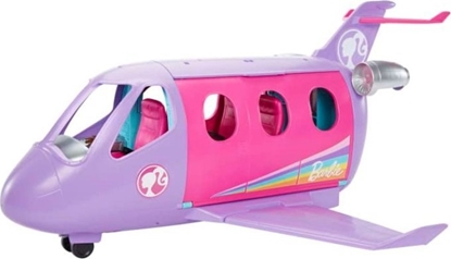 Attēls no Lalka Barbie Mattel Barbie Lotnicza przygoda Samolot + Lalka HCD49