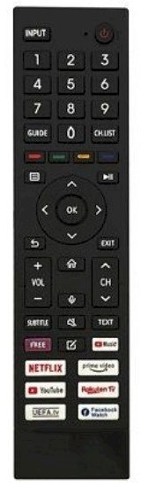 Изображение Lamex LXP80H Remote TV controller Hisense ERF3B80H - A21180E A20510B