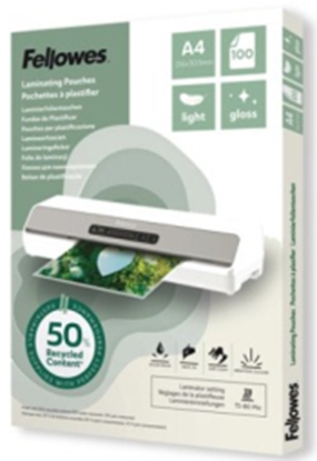 Attēls no Laminēšanas plēves Fellowes Eco 100gab Glossy A4 