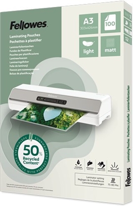 Attēls no Laminēšanas plēves Fellowes Eco 100gab Matte A3