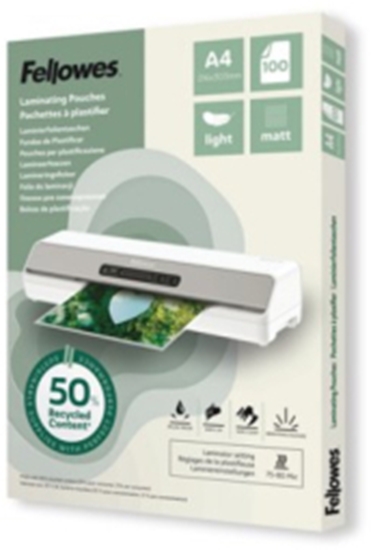 Picture of Laminēšanas plēves Fellowes Eco100gab Matte A4